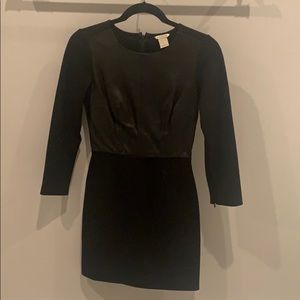 Club Monaco Dress with 100% Leather Detail